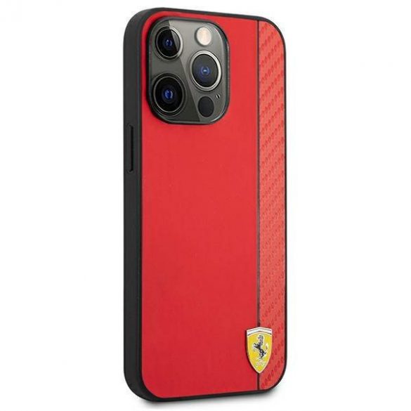 Ferrari FESAXHCP13XRE iPhone 13 Pro Max 6,7" roșu/roșu Husă hard Husă On Track Carbon Stripe