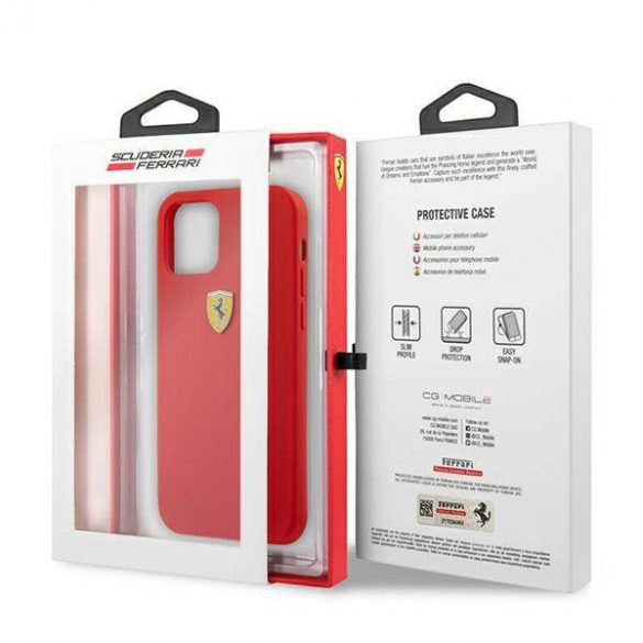 Ferrari FESSIHCP13SRE iPhone 13 mini 5,4" czerwony/rosu hardcase Husa din silicon