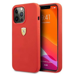 Ferrari FESSIHCP13XRE iPhone 13 Pro Max 6,7" czerwony/rosu hardcase Husa din silicon