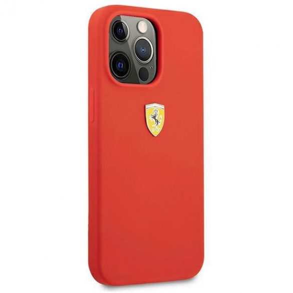 Ferrari FESSIHCP13XRE iPhone 13 Pro Max 6,7" czerwony/rosu hardcase Husa din silicon