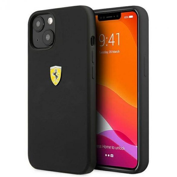 Ferrari FESSIHCP13SBK iPhone 13 mini 5,4" carcasă rigidă/neagră Husă din silicon