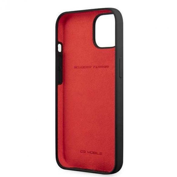 Ferrari FESSIHCP13MBK iPhone 13 / 14 / 15 6.1" negru / negru hard Husă silicon