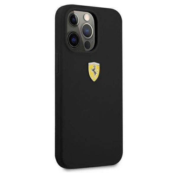 Ferrari FESSIHCP13LBK Carcasă rigidă pentru iPhone 13 Pro / 13 6,1" negru/czarny Husă din silicon