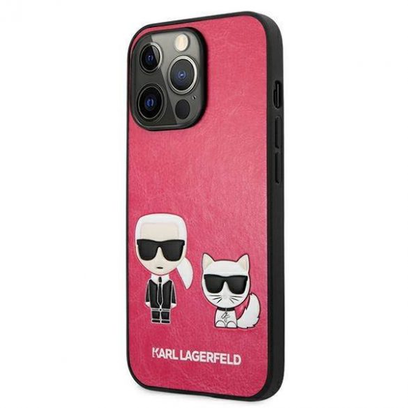 Karl Lagerfeld KLHCP13LPCUSKCP iPhone 13 Pro / 13 6,1" fuksja/fucsia hardcase Ikonik Karl & Choupette