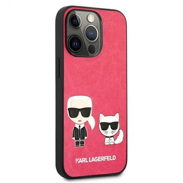 Karl Lagerfeld KLHCP13LPCUSKCP iPhone 13 Pro / 13 6,1" fuksja/fucsia hardcase Ikonik Karl & Choupette