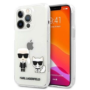 Karl Lagerfeld KLHCP13XCKTR iPhone 13 Pro Max 6,7" husă transparentă Husă Karl & Choupette