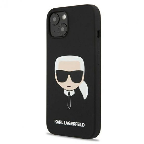 Karl Lagerfeld KLHCP13SSLKHBK iPhone 13 mini 5,4" carcasa rigidă/neagră Silicon Karl's Head