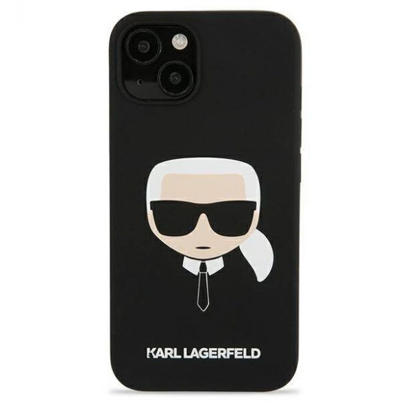 Karl Lagerfeld KLHCP13SSLKHBK iPhone 13 mini 5,4" carcasa rigidă/neagră Silicon Karl's Head