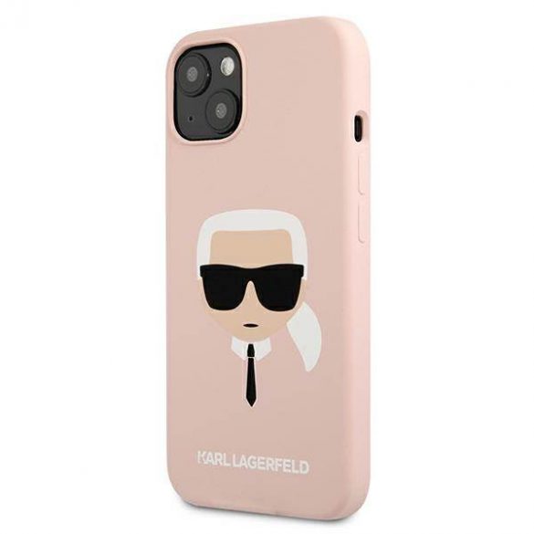 Karl Lagerfeld KLHCP13SSLKHLP iPhone 13 mini 5,4" roz deschis/light roz hard Husă Silicone Karl's Head