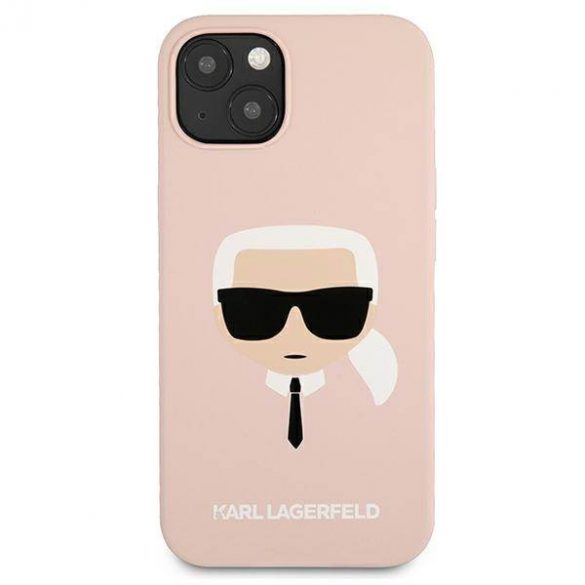 Karl Lagerfeld KLHCP13SSLKHLP iPhone 13 mini 5,4" roz deschis/light roz hard Husă Silicone Karl's Head