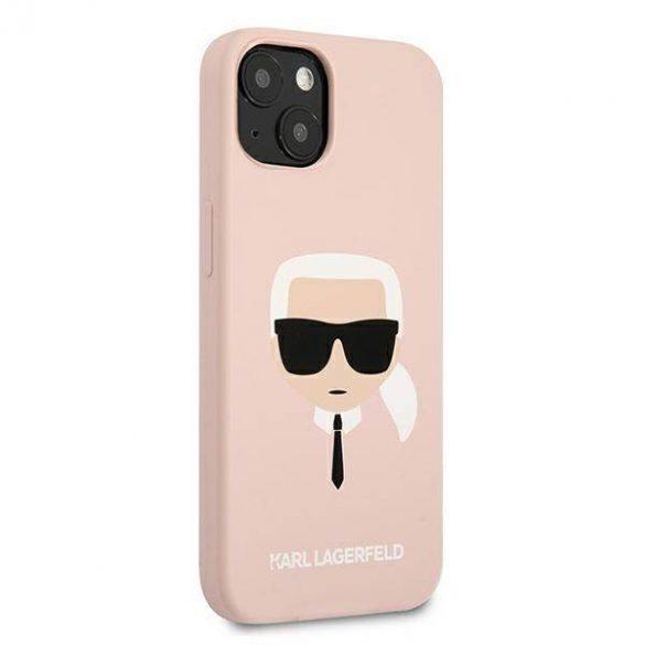 Karl Lagerfeld KLHCP13SSLKHLP iPhone 13 mini 5,4" roz deschis/light roz hard Husă Silicone Karl's Head