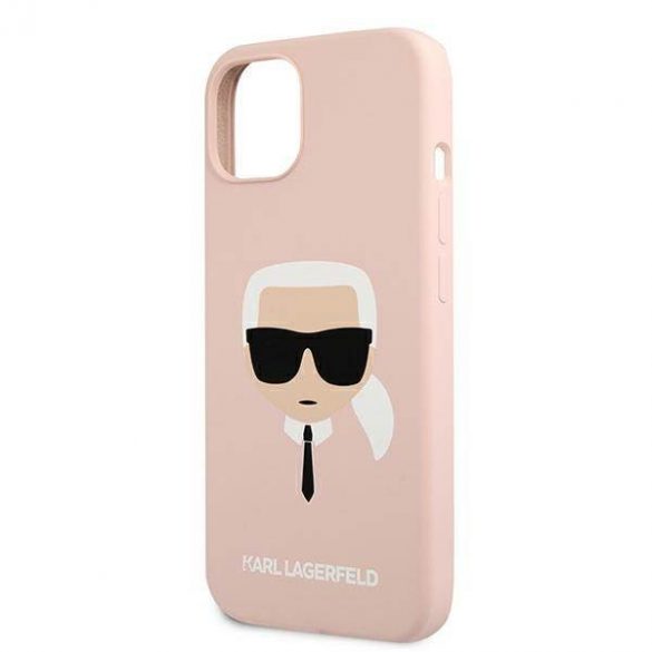 Karl Lagerfeld KLHCP13SSLKHLP iPhone 13 mini 5,4" roz deschis/light roz hard Husă Silicone Karl's Head