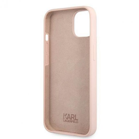 Karl Lagerfeld KLHCP13SSLKHLP iPhone 13 mini 5,4" roz deschis/light roz hard Husă Silicone Karl's Head