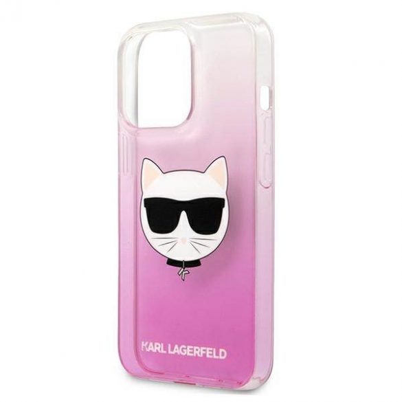 Karl Lagerfeld KLHCP13LCTRP iPhone 13 Pro / 13 6,1" Hardcase różowy/roz Husă Choupette Head