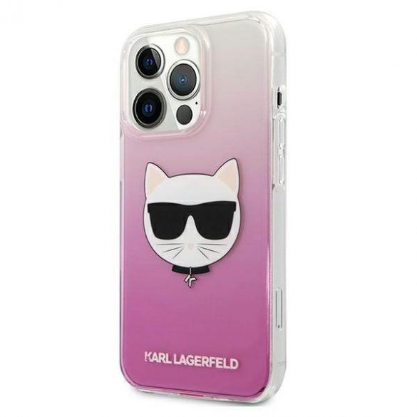 Karl Lagerfeld KLHCP13XCTRP Husă rigidă pentru iPhone 13 Pro Max 6,7" rożowy/roz Husă Choupette Head