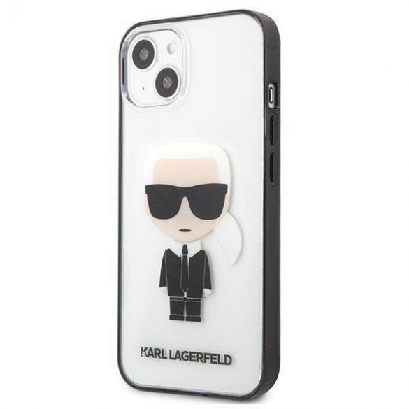 Karl Lagerfeld KLHCP13SHIKCK Husă transparentă Ikonik Karl pentru iPhone 13 mini 5,4"