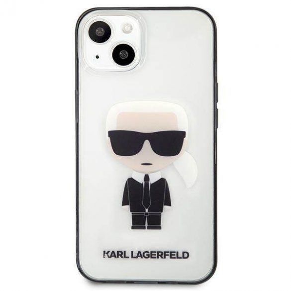 Karl Lagerfeld KLHCP13SHIKCK Husă transparentă Ikonik Karl pentru iPhone 13 mini 5,4"