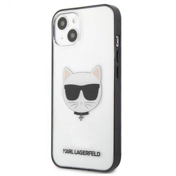 Karl Lagerfeld KLHCP13SHCHCK Husă transparentă Ikonik Choupette pentru iPhone 13 mini 5,4"