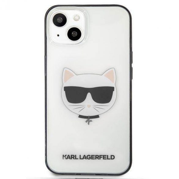 Karl Lagerfeld KLHCP13SHCHCK Husă transparentă Ikonik Choupette pentru iPhone 13 mini 5,4"