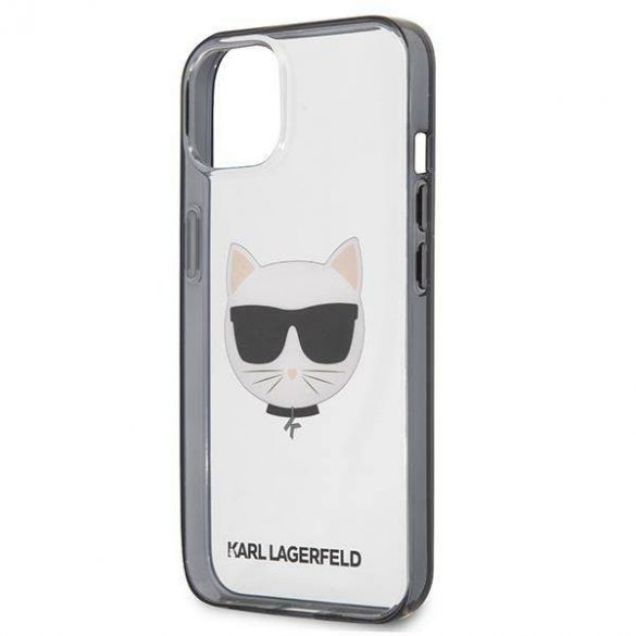 Karl Lagerfeld KLHCP13SHCHCK Husă transparentă Ikonik Choupette pentru iPhone 13 mini 5,4"