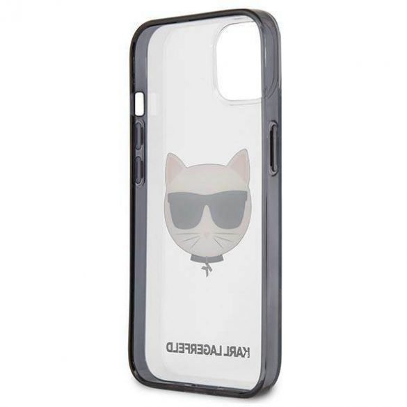 Karl Lagerfeld KLHCP13SHCHCK Husă transparentă Ikonik Choupette pentru iPhone 13 mini 5,4"