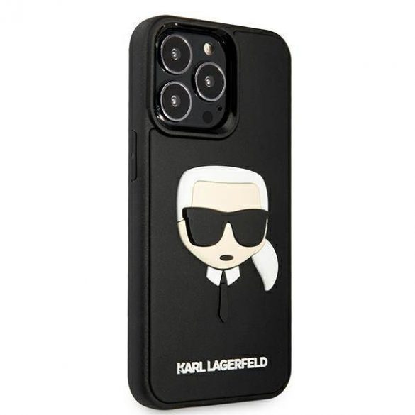 Karl Lagerfeld KLHCP13LKH3DBK iPhone 13 Pro / 13 6,1" czarny/negru hardcase 3D cauciuc Karl's Head