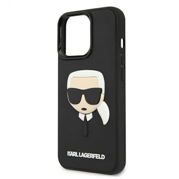 Karl Lagerfeld KLHCP13LKH3DBK iPhone 13 Pro / 13 6,1" czarny/negru hardcase 3D cauciuc Karl's Head