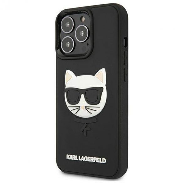 Karl Lagerfeld KLHCP13LCH3DBK 13 Pro / 13 6,1" czarny/negru Hardcase 3D Cauciuc Choupette