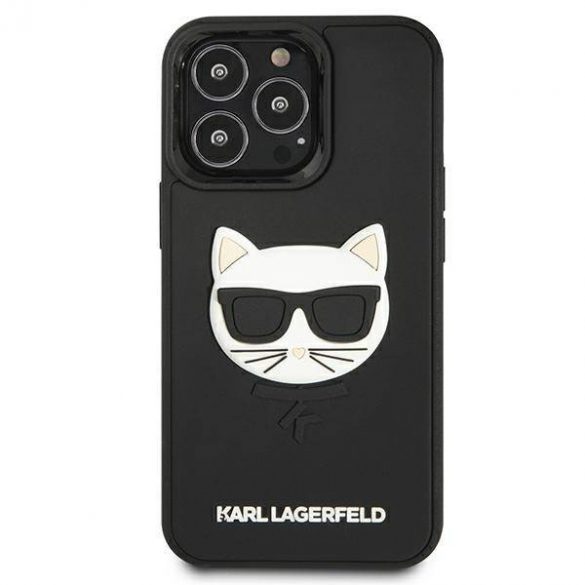 Karl Lagerfeld KLHCP13LCH3DBK 13 Pro / 13 6,1" czarny/negru Hardcase 3D Cauciuc Choupette