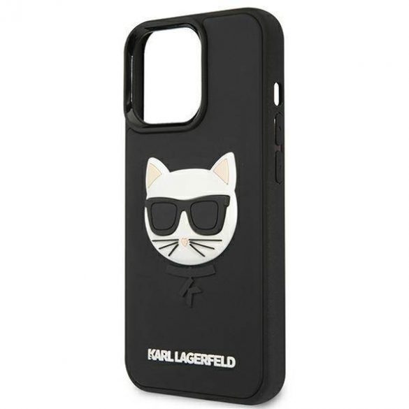 Karl Lagerfeld KLHCP13LCH3DBK 13 Pro / 13 6,1" czarny/negru Hardcase 3D Cauciuc Choupette