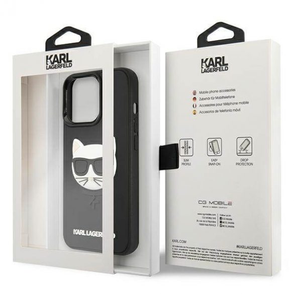 Karl Lagerfeld KLHCP13XCH3DBK 13 Pro Max 6,7" czarny/negru Hardcase 3D Cauciuc Choupette