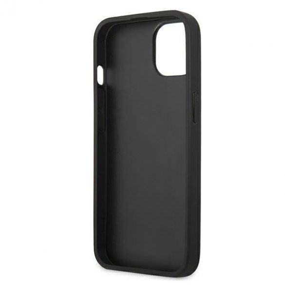 Karl Lagerfeld KLHCP13SOKPK iPhone 13 mini 5,4" negru/negru hard Husă Saffiano Ikonik Karl's Patch husă