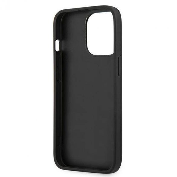 Karl Lagerfeld KLHCP13XPKMB iPhone 13 Pro Max 6,7" niebieski/albastru Husă rigidă din piele Ikonik Karl's Head Husă metalică