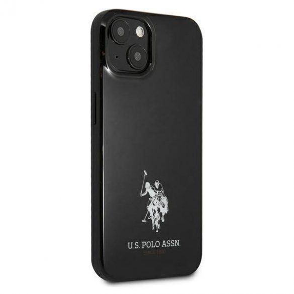 US Polo USHCP13MUMHK iPhone 13 / 14 / 15 6.1" negru/negru hard Husă Horses Logo