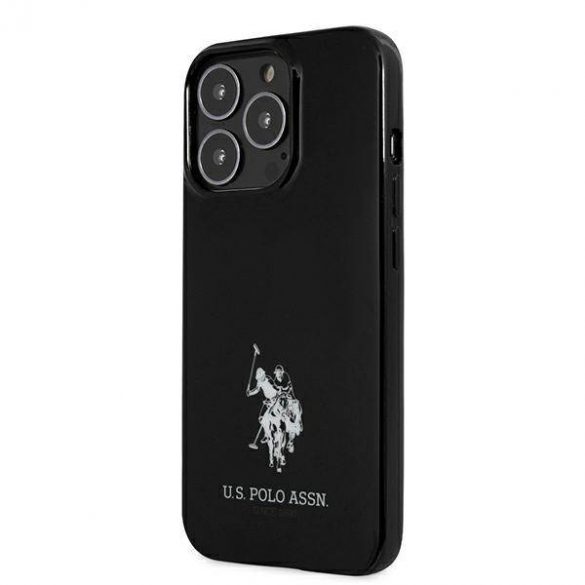 US Polo USHCP13LUMHK iPhone 13 Pro / 13 6,1" carcasă rigidă/neagră Husă cu logoul Cailor