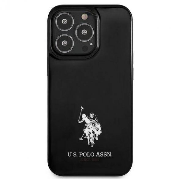 US Polo USHCP13LUMHK iPhone 13 Pro / 13 6,1" carcasă rigidă/neagră Husă cu logoul Cailor