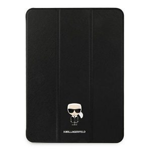 Karl Lagerfeld KLFC11OKMK Copertă de carte pentru iPad 11" Pro 2021 negru/negru Saffiano Karl Husă iconică