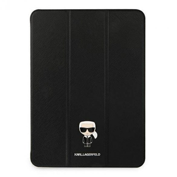 Karl Lagerfeld KLFC11OKMK Copertă de carte pentru iPad 11" Pro 2021 negru/negru Saffiano Karl Husă iconică