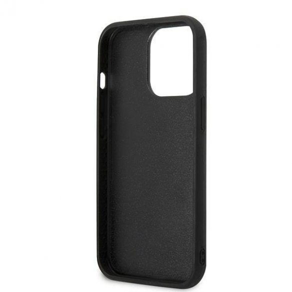 Karl Lagerfeld KLHCP13X3DKPK iPhone 13 Pro Max 6,7" negru/negruHusătare Ikonik Patch