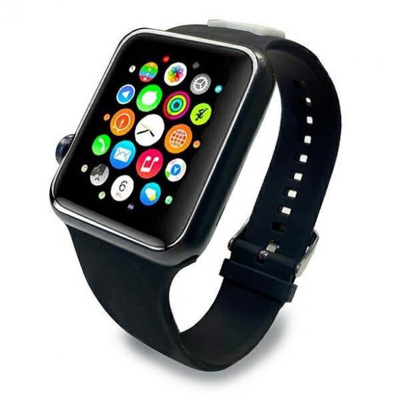 Karl Lagerfeld Pasek KLAWLSLCK Apple Watch 42/44/45/49mm curea neagră/czarny Capete Choupette din silicon