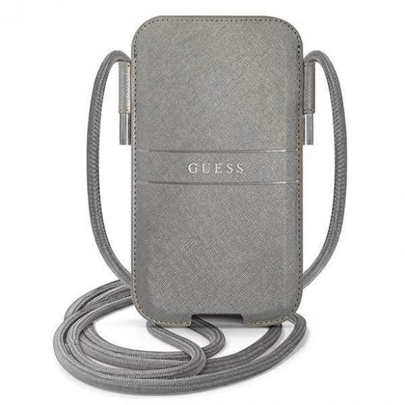 Curea Guess Torebka GUPHLPSASBGR 6,7" szary/gri Saffiano