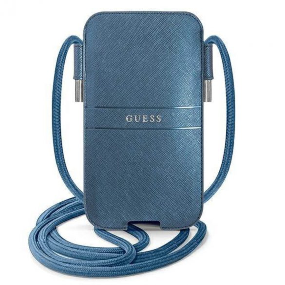 Guess Geantă  GUPHMPSASBBL 6,1" albastru/albastruSaffiano Strap