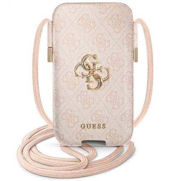 Guess Geantă  GUPHL4GMGPI 6,7" roz/roz hard Husă 4G Big Metal Logo husă