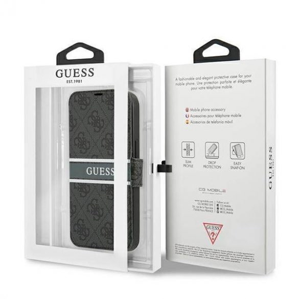 Husă Guess GUBKP13S4GDGR pentru iPhone 13 mini 5,4" szary/gri 4G Stripe