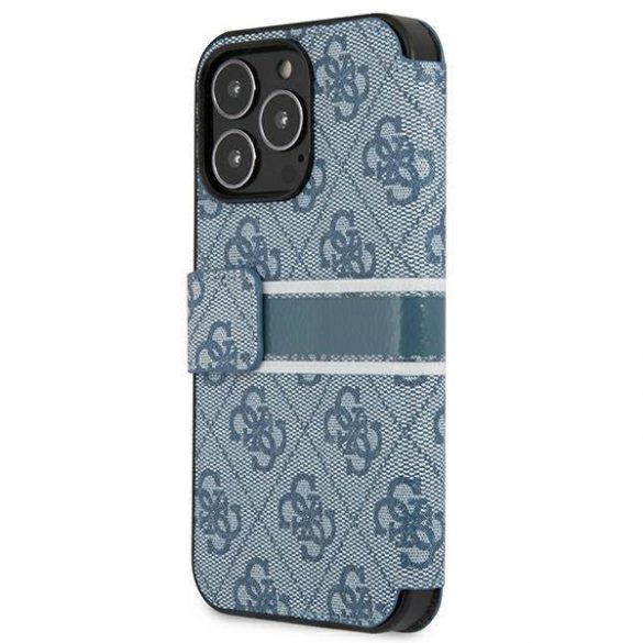 Husă Guess GUBKP13L4GDBL pentru iPhone 13 Pro / 13 6,1" niebieski/carte albastră 4G Stripe