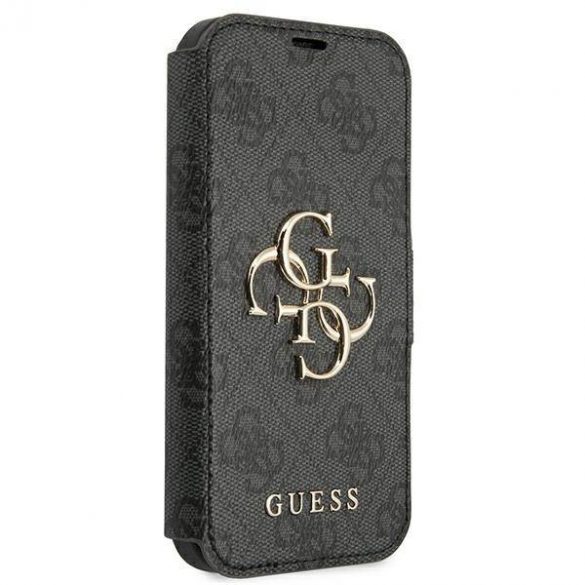 Guess GUBKP13L4GMGGR iPhone 13 Pro / 13 6,1" gri/gri carte 4G Big Metal Logo husă