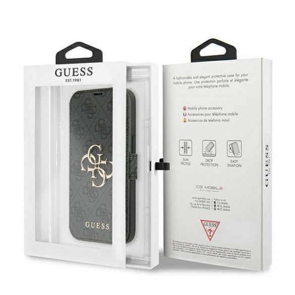 Guess GUBKP13L4GMGGR iPhone 13 Pro / 13 6,1" gri/gri carte 4G Big Metal Logo husă