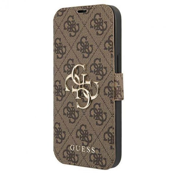 Guess GUBKP13L4GMGBR iPhone 13 Pro / 13 6,1" mero/maro carte 4G Big Metal Logo husă