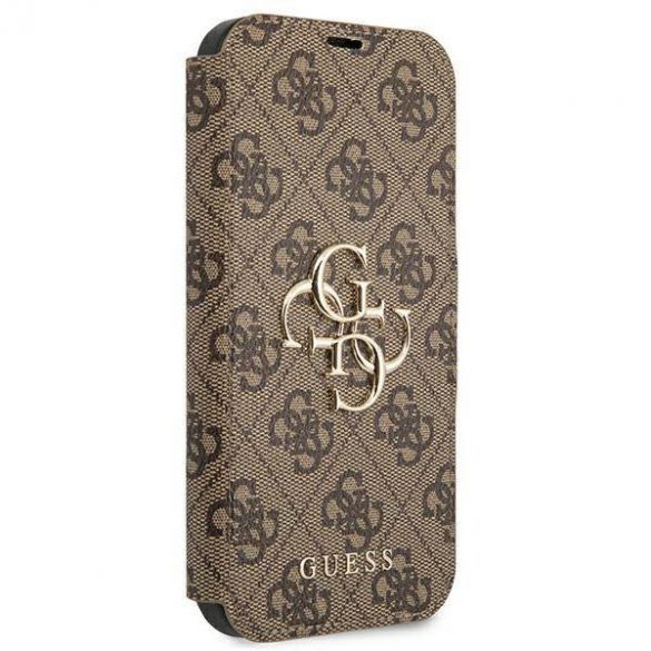 Guess GUBKP13L4GMGBR iPhone 13 Pro / 13 6,1" mero/maro carte 4G Big Metal Logo husă