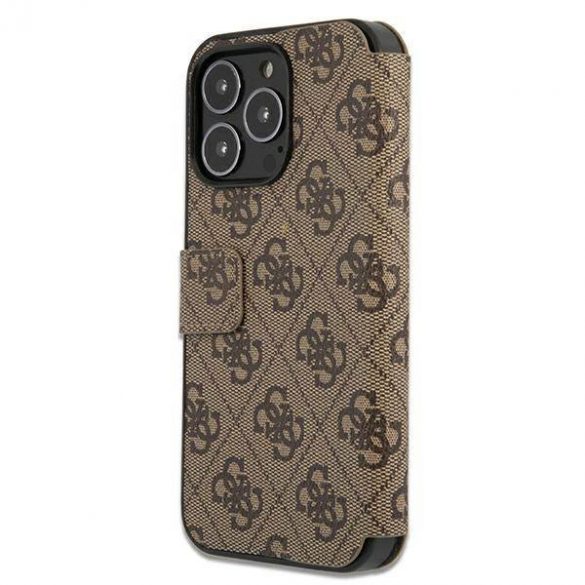 Guess GUBKP13L4GMGBR iPhone 13 Pro / 13 6,1" mero/maro carte 4G Big Metal Logo husă